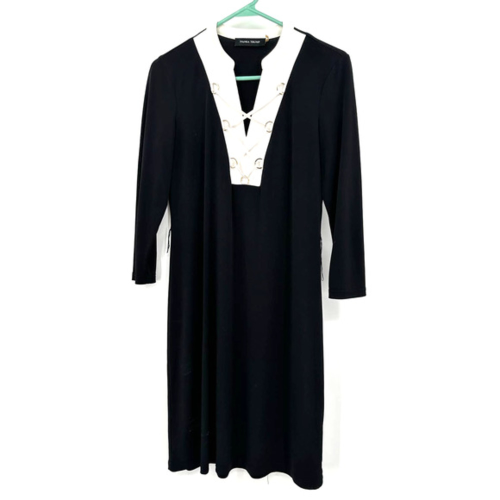 Ivanka Trump size Small Black‎ long sleeve dress knee length